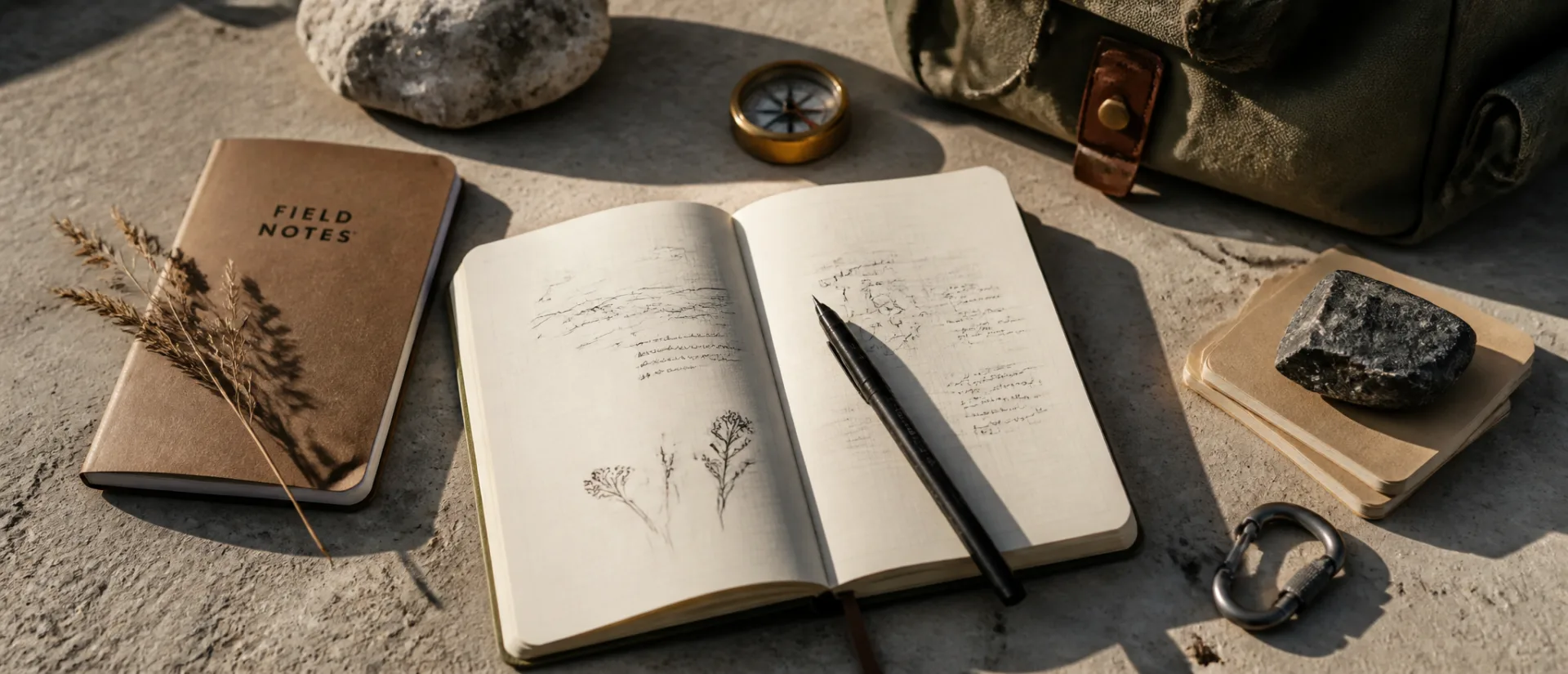 Field Notes campaign built from studio still lifes