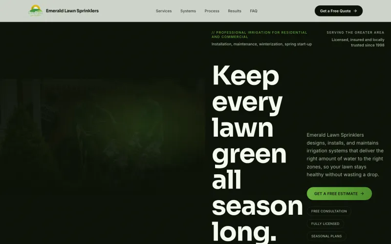 Emerald Lawn Sprinklers